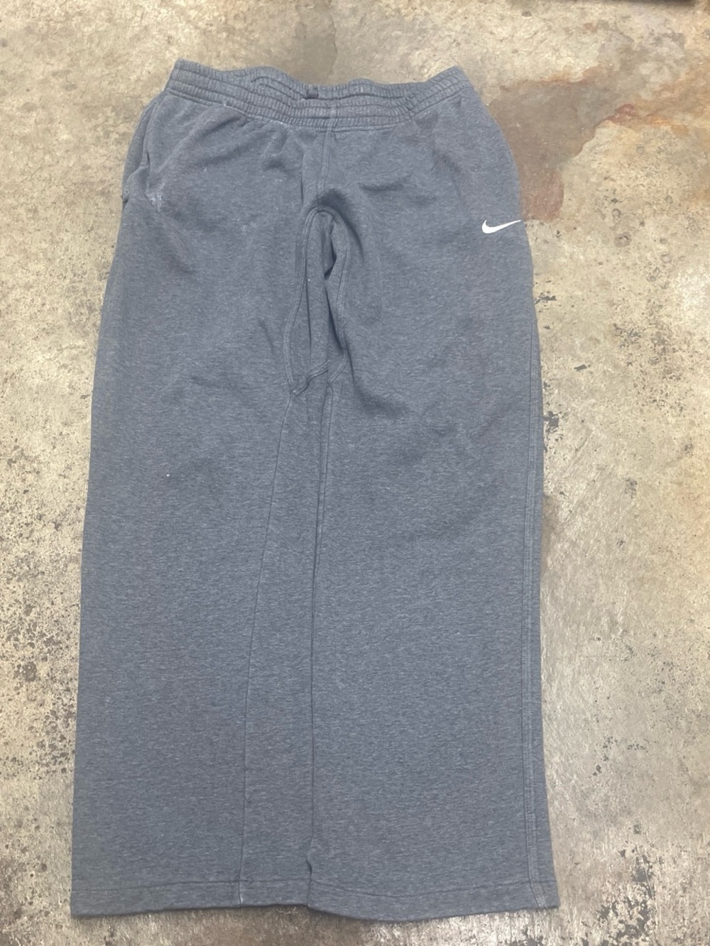 Retro Y2K Nike Sweatpants Men’s Large Gray Loose Faded Workout Casual Streetwear